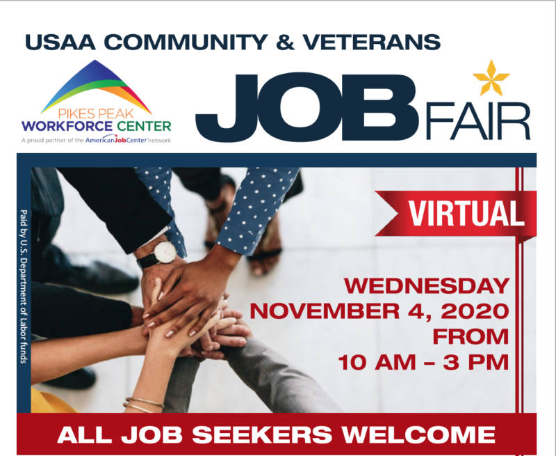 USAA Community & Veterans Virtual Job Fair Colorado JCF