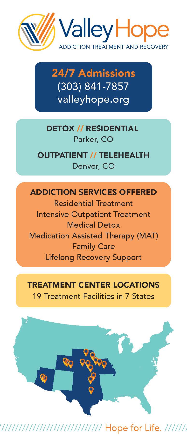 Valley Hope’s Veteran and Military Services Program strives to serve every Veteran and their family with competent, compassionate and responsive addiction treatment in an environment that understands and supports the unique experiences of Veterans and military families.
Click the link in the title for more information.