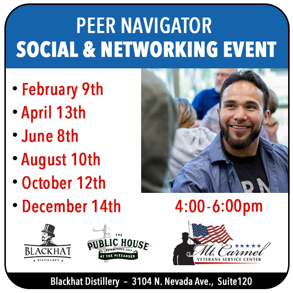 Please join a networking event for currently serving military members, veterans and their spouses. Meet with local employers and fellow service members in a low pressure environment.
When:
April 13th
June 8th
August 10th 
Time:
4:00 - 6:00PM MT
Location:
Blackhat Distillery - 3104 N. Nevada Ave., Suite 120
Colorado Springs, CO 80907