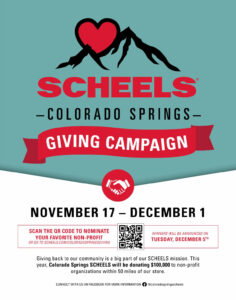 Scheels CO Springs hosts campaign to give back to the community