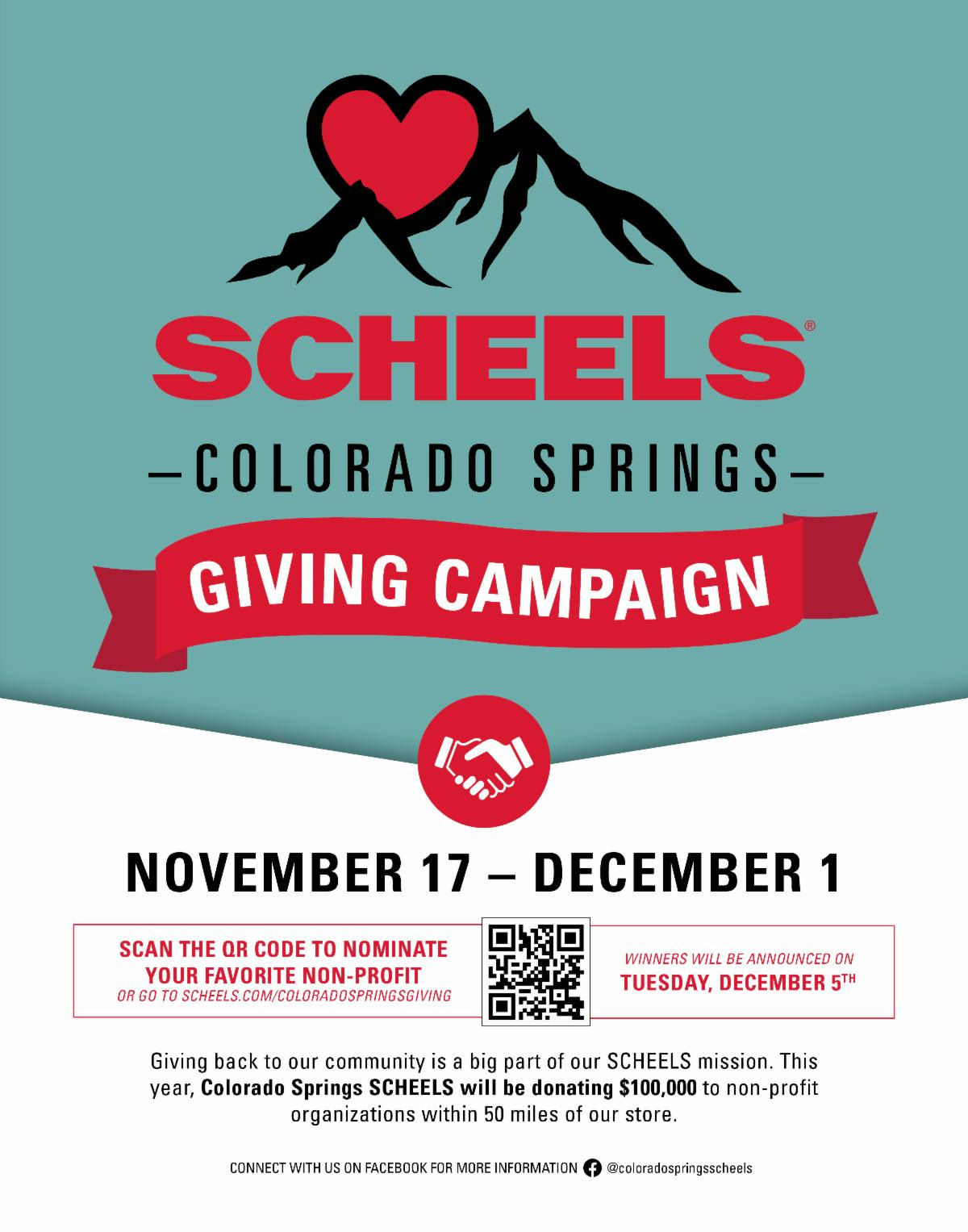 Scheels Colorado Springs Gives Back to Community - Colorado JCF